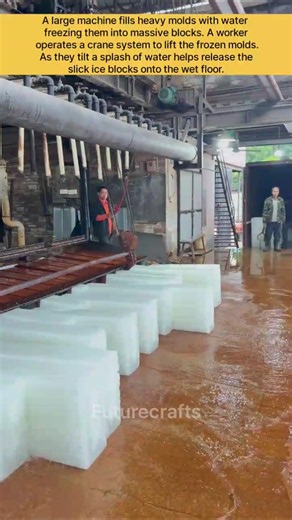How Commercial Ice Blocks Are Made