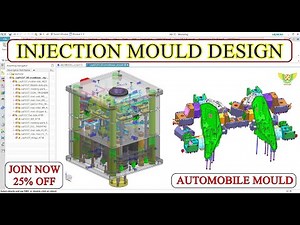 PLASTIC INJECTION MOULD DESIGN TUTORIAL | Automobile mould designing #injectionmolding #cimdesign