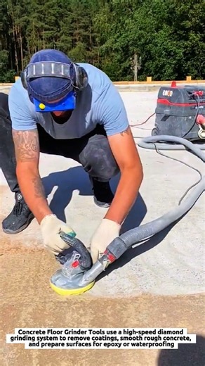 Concrete Floor Grinder Tools Restore Worn Concrete Surfaces with Diamond Grinding System in One Pass