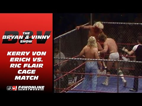 The match that put WCCW on the map | Kerry Von Erich vs. Ric Flair cage match | Bryan & Vinny Show
