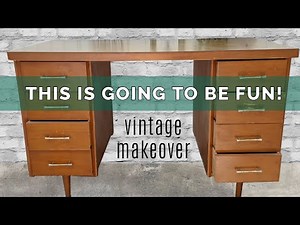 How to Transform a Vintage Desk With Annie Sloan Chalk Paint