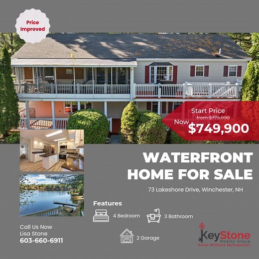 Curious what's available? Check out our active listings and all the recent price improvements! Time to seize a great deal. Let me know which one catches your eye! #RealEstate #PriceImprovement #NewListings #DreamHome | KeyStone Realty Group - NH | Facebook