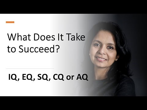 What Does It Take to Succeed? ---- Types of Intelligence-IQ, EQ, SQ,CQ & AQ