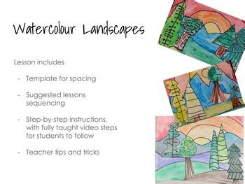 Watercolour Landscape - Full Lesson Slides