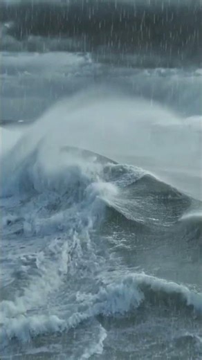 Rain in the Middle of the Ocean 🌧️🌊 | Wave Sounds ASMR #sleep