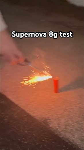 Supernova 8g test #pyro #supernova #newyear