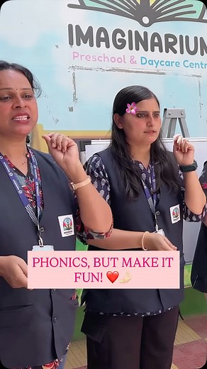 Imaginarium - Preschool And Daycare Centre on Instagram: "Who said learning was boring. A glimpse of how we teach phonics A to Z, with actions. Follow us to discover playbased learning methods, a fun way to learn traditionally approached concepts. [ Phonics , Phonics A to Z , Phonics abc , Abc Phonics , Phonics sound , sound of alphabets , playbased learning , fun , actions , activity , magic , fyp , learning , preschool , kids , teacher , cute ]"