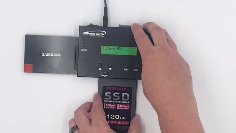 Vinpower 1 to 2 SATA 2.5" & 3.5" Hard Disk Drive/Solid State Drive (HDD/SSD) Clone Duplicator and DOD Level Eraser