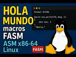 ASM x86-64 Linux #02 | “Hola mundo” con macros FASM + GDB