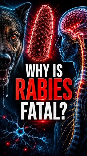 Why Rabies Is Almost 100% Fatal 🧠 | The Science Behind the World's Deadliest Virus. #rabies #virus