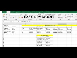 Solve any NPV problem with this easy dynamic NPV Model in Excel