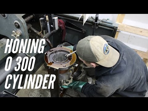 Cylinder Honing A Continental O 300 Cylinder