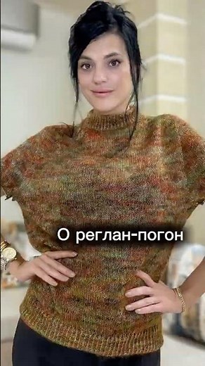 Knitted raglan sweater with shoulder straps on top. Almost finished 👌🏻 #knitting #knitting #croch...