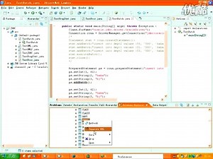 JDBC MySQL-1 lomboz eclipse jdbc-12 JDBC进行批处理
