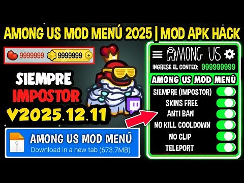 Among Us APK Mod Siempre Ser Impostor 2025.12.11 (Todo desbloqueado) (Free Chat) Anti Ban mediafire