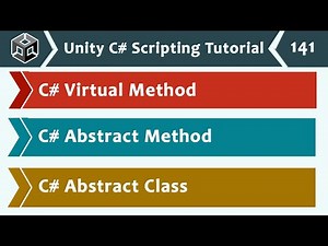 Virtual Methods, Abstract Classes & Methods in C# - Unity C# Scripting Tutorial 141 🚀
