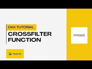 Learning DAX - Mastering CROSSFILTER Function | Power BI | DAX