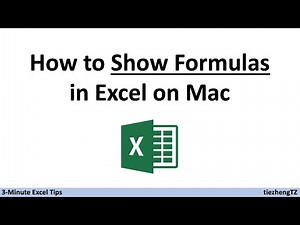 [3-Minute Excel Tips] How to Show Formulas in Excel on Mac