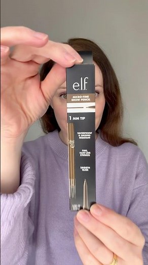 Trying NEW elf MICRO FINE BROW PENCIL.👍🏻 Watch the Full YouTube Video #elfcosmetics #thickerbrows