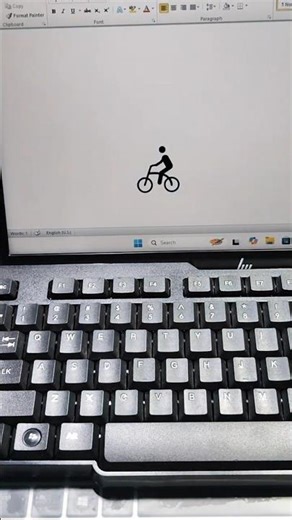 Bicycle🚲 In Ms Word shortcuts #trending #viral #ytshorts