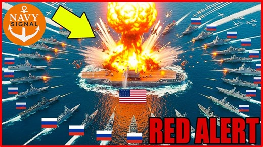 US Carrier Survives Ruthless Attack by Russian Warship Fleet — Then This Happend | US Navy | Restoration WD
