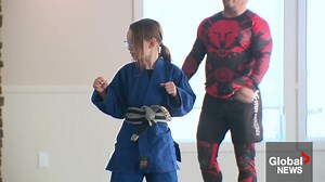 Edmonton girl, 9, earns black belt in taekwondo
