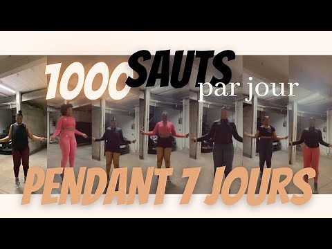CHALLENGE CORDE À SAUTER : 1000 SAUTS PENDANT 7 JOURS - Spécial cardio pour perte de poids ou non ✅