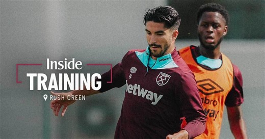 INSIDE TRAINING | SOLER GETS DOWN TO WORK AT RUSH GREEN - West Ham United FC