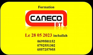 Formation Caneco BT Programme Accéléré le 28 05 2023 inchallah...