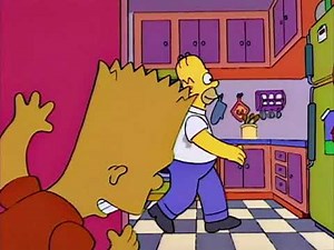 BART SIMPSONS EXPLODING BEER PRANK (CLASSIC SCENE!) (HD)