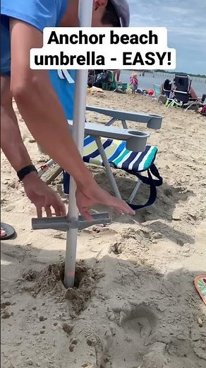 How to anchor a beach umbrella - EASY!!!