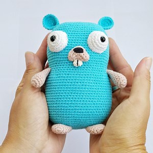 Gopher Go Plush Toy Golang Gopher Crochet Gopher Amigurumi Cute Coder Gift - Etsy