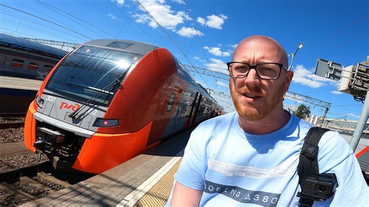 6 hours on Russia's business class express train