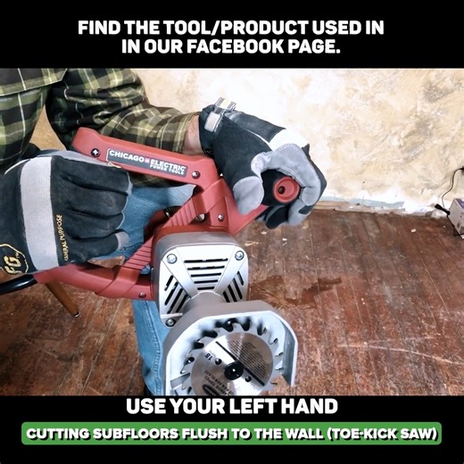 Get one-on-one help from Carlos and Scott https://geni.us/Yv5Sg All My Favorite DIY Tools: https://geni.us/VYIp51 This project shows how I used the Harbor Freight toe kick saw to cut a subfloor flush against a wall. The tool comes with a 3-3/8" blade and is designed for tight, flush cuts—normally for cabinet toe kicks—but it works well for subfloor work too. I walk through how to hold the saw, use the built-in safety, and adjust the depth spacer so the blade only sinks as deep as needed. In this