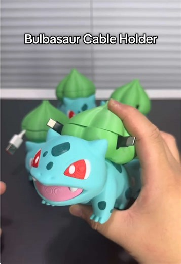 3D-Printing a Bulbasaur Cable Holder: A Day's Journey