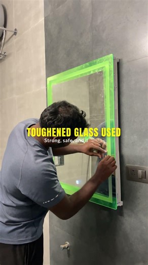 Smart Bathroom Mirror with Lights & Bluetooth ✨