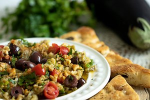 1K views · 54 reactions | Melitzanosalata is a very simple dish that's bursting with flavor. Serve this Greek Style Eggplant Salad as a dip along with some pita chips, spread it in your favorite sandwiches, or serve it as a side. You will be pleasantly surprised! The recipe link is in the comments section. Enjoy! | Dimitra's Dishes | Facebook