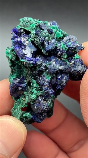 Azurite geode with malachite,from ChiZhou mine AnHui China,available now. | Jay Lin
