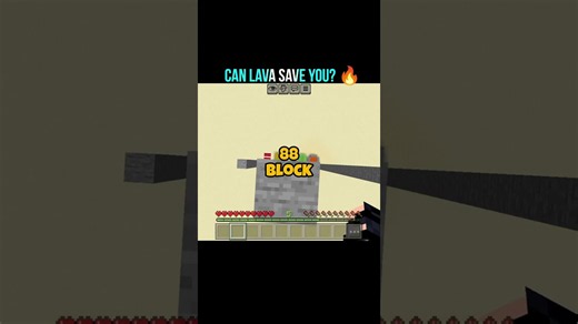 Minecraft Block Fall Damage Test 🤯 Which Block Saves You? #shorts