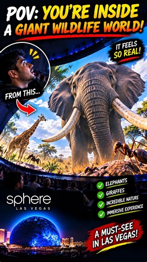 POV: You're Inside the World's Most Incredible Screen 🤯🌍 | Sphere Las Vegas #shorts