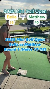 24K views · 497 reactions | Bella vs Matthew ROUND 1 - 2025 Mini Golf Open (Holes 17-18) #twintour #twintourgolf #minigolf #golf #minigolfing #puttputt #puttputtgolf #viral ( @swingtimegermantown ) | Twin Tour Golf | Facebook