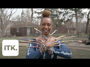 This woman has been growing her 12-inch nails for over 35 years