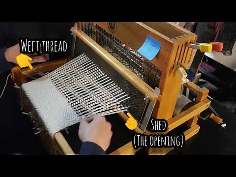 Weaving on a 4-Shaft Table Loom