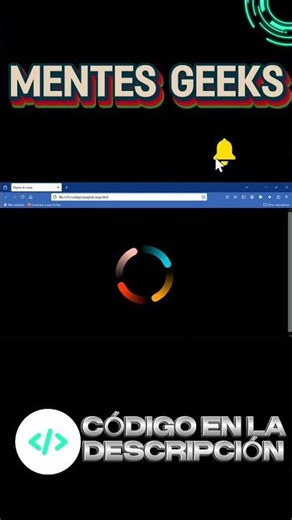 #LOADER GIRATORIO en #HTML y #CSS #programming #webdevelopment #webdesign #maths #coding #software