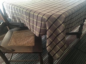 Tablecloth Cotton Hand Woven Brown Green or Brown Blue or Orange Brown Square Cloth - Etsy