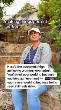 Overworking when being seen feels risky #overfunctioning #workingharder #overperforming #lifecoach