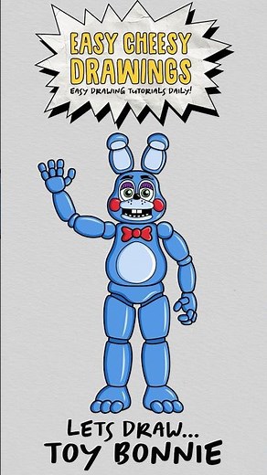 How to Draw TOY BONNIE 😱🐰 (Five Nights at Freddy's) | Easy Step-By-Step Drawing Tutorial