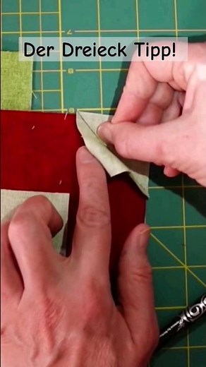 So könnt Ihr Eure Dreiecke beim Patchwork perfekt anpassen.