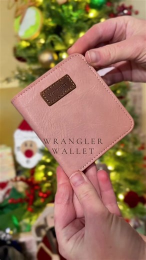 This Wrangler wallet has everything — RFID protection, card slots, and a zip coin purse inside with a fun leopard print! The cutest affordable gift for moms, teens, & besties 💕✨ Free shipping   free returns! #wrangler