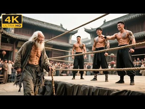 Japanese samurai scorns Chinese Praying Mantis, but a beggar defeats him in one move!